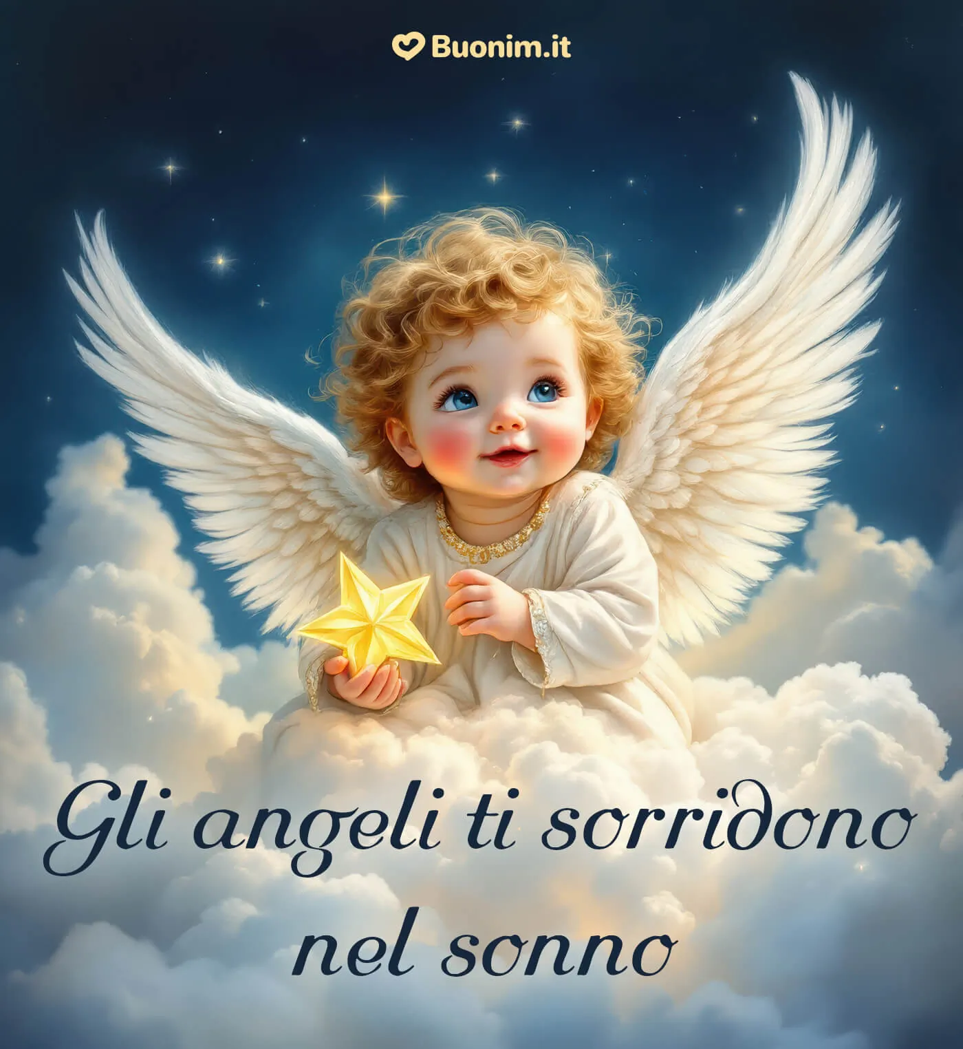 Abbraccio d’angelo per addormentarsi sereni