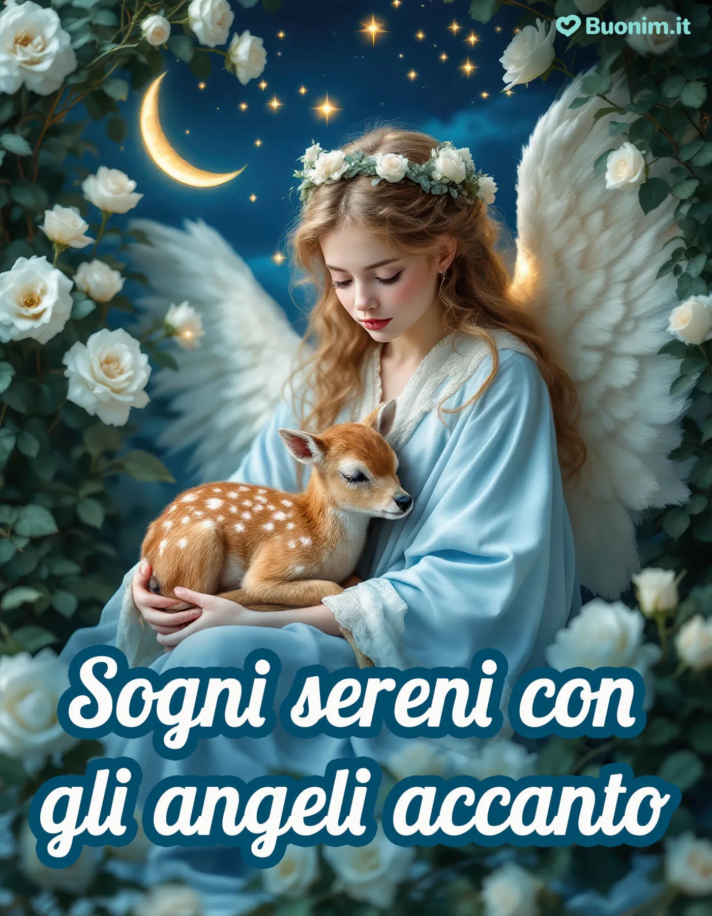 Abbraccio degli angeli per la buonanotte per sentirsi avvolti dall’amore