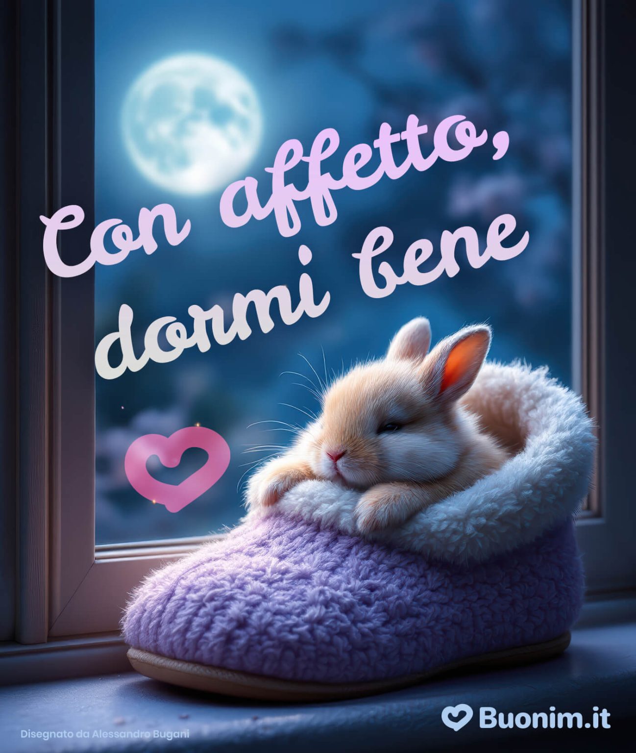 originale buonanotte con affetto e simpatia