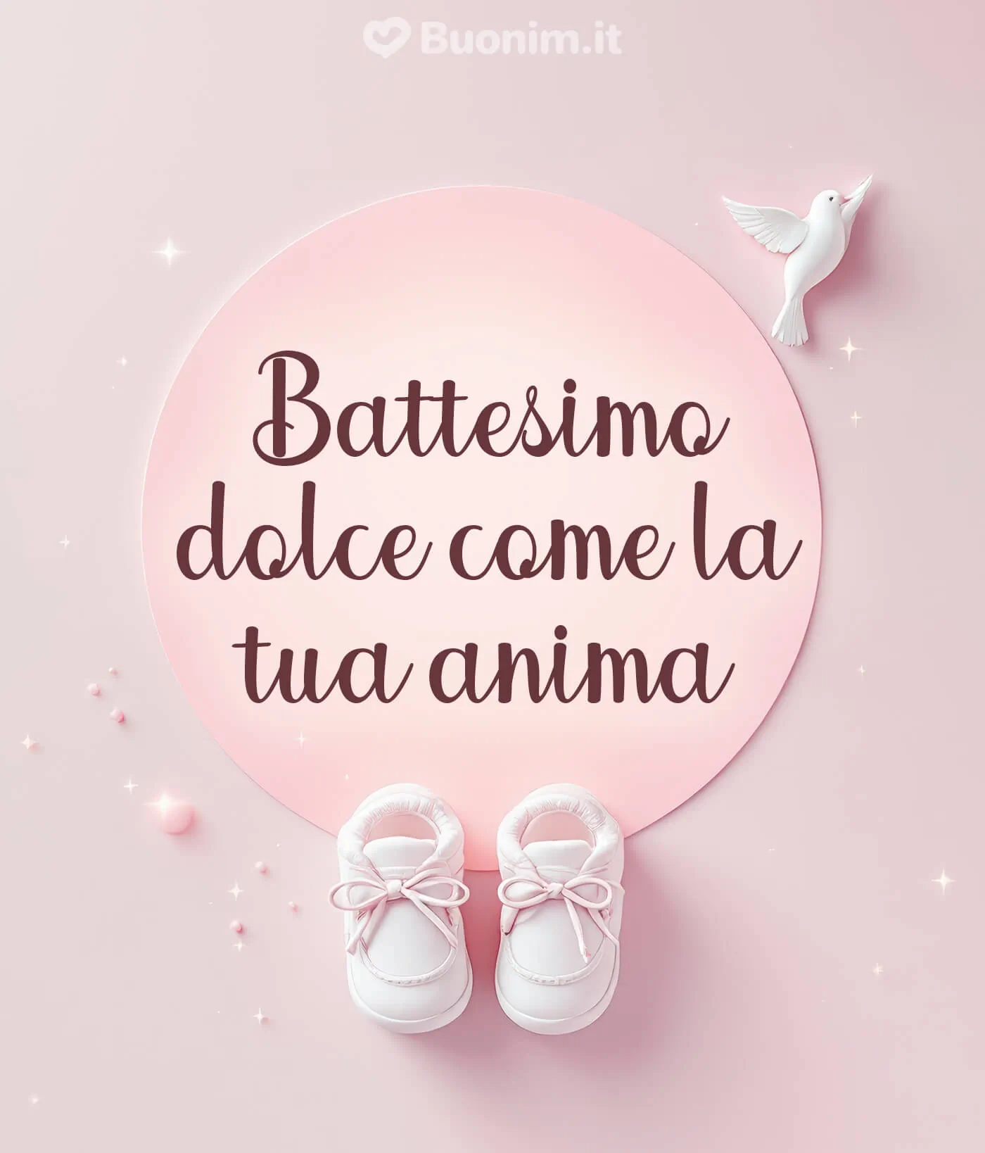 Auguri di battesimo per riempire la giornata di pace e dolcezza