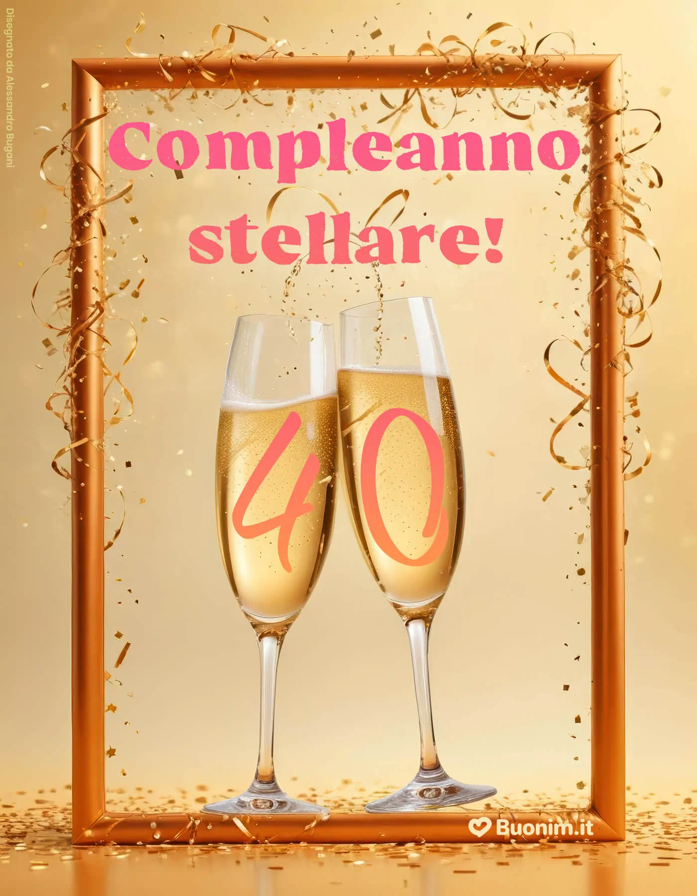 Auguri per i 40 anni di una donna da inviare su WhatsApp con una frase simpatica e un sorriso