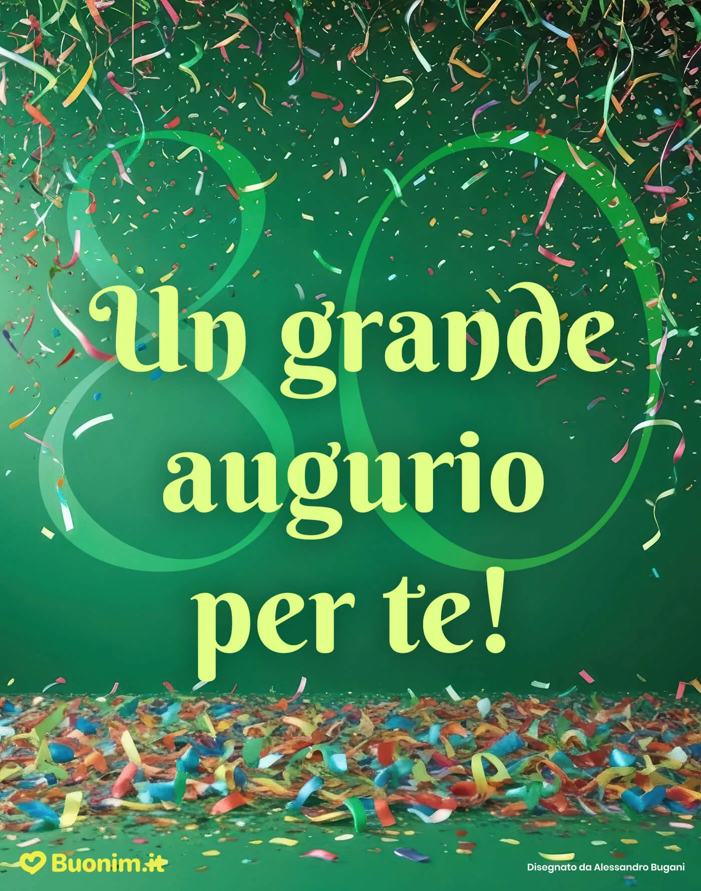 Auguri per i tuoi 80 anni