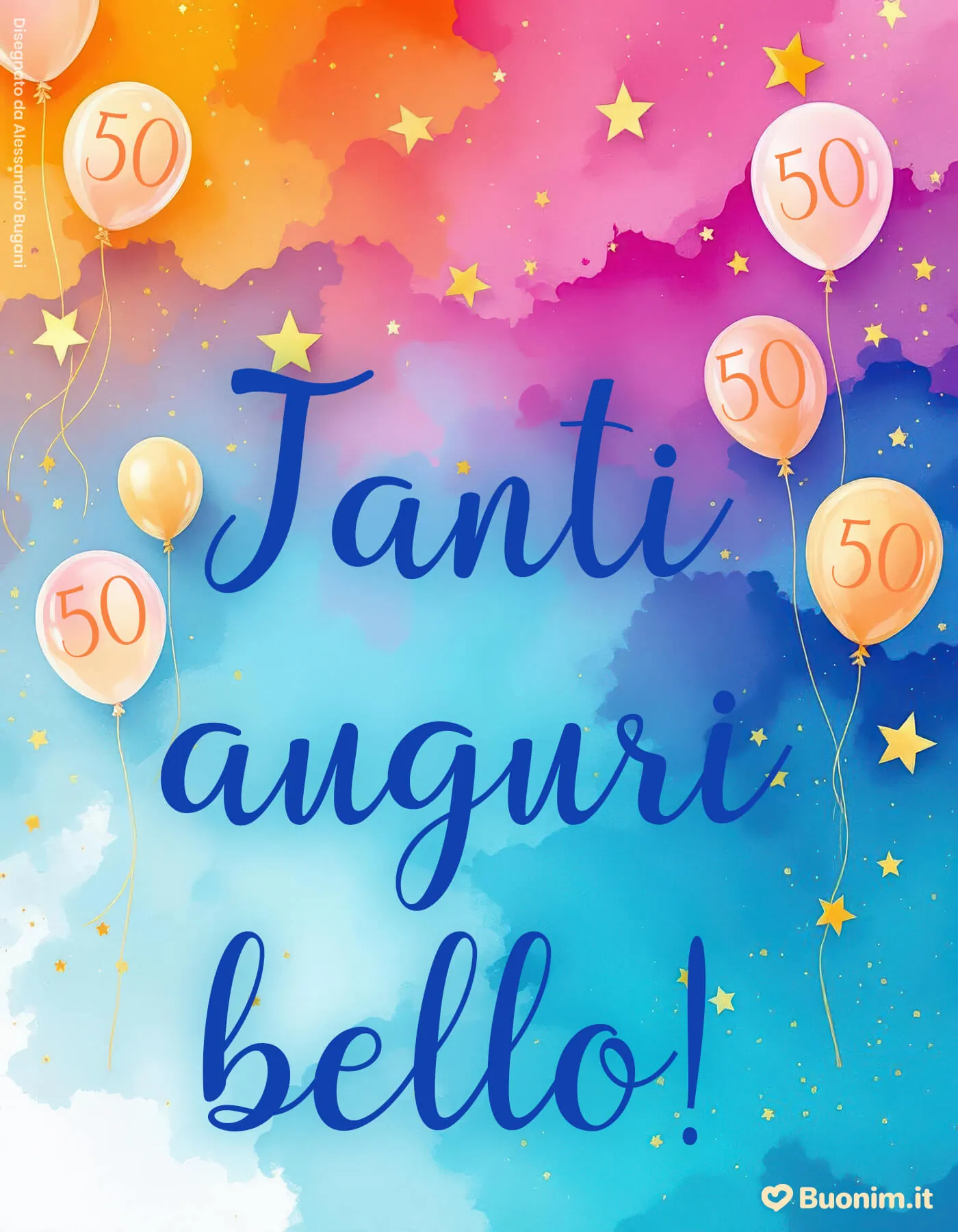 Auguri semplici ma pieni di significato con immagini di buon compleanno per uomo di 50 anni gratis e pronte per WhatsApp