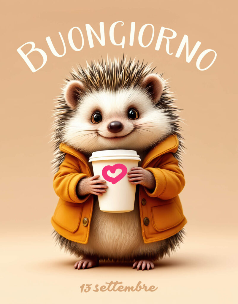 Bellissime cartoline di buongiorno 13 settembre per un messaggio dal cuore