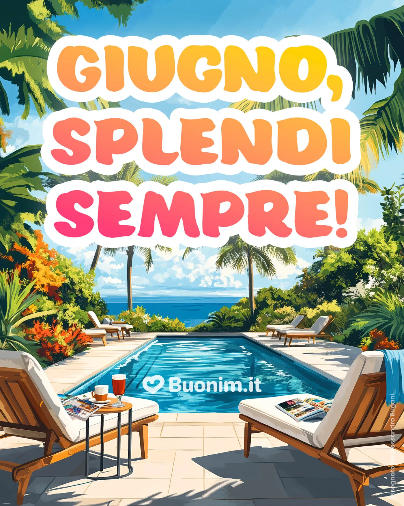 Benvenuta estate con queste cartoline gratuite che portano allegria e buon umore!