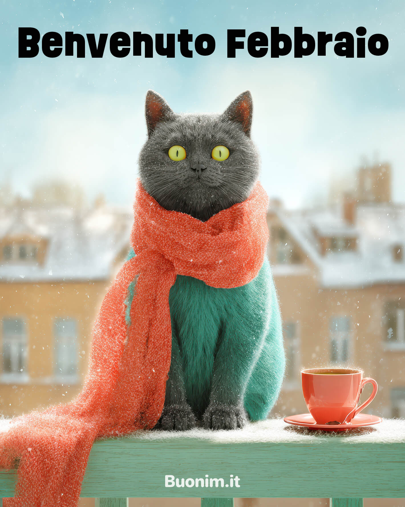 Benvenuto febbraio, un mese caldo con Immagini Nuove Con una sciarpa morbida e occhi curiosi, arriva un saluto tenero. Ideale per il mese, queste immagini di benvenuto febbraio scaldano il cuore e fanno compagnia.