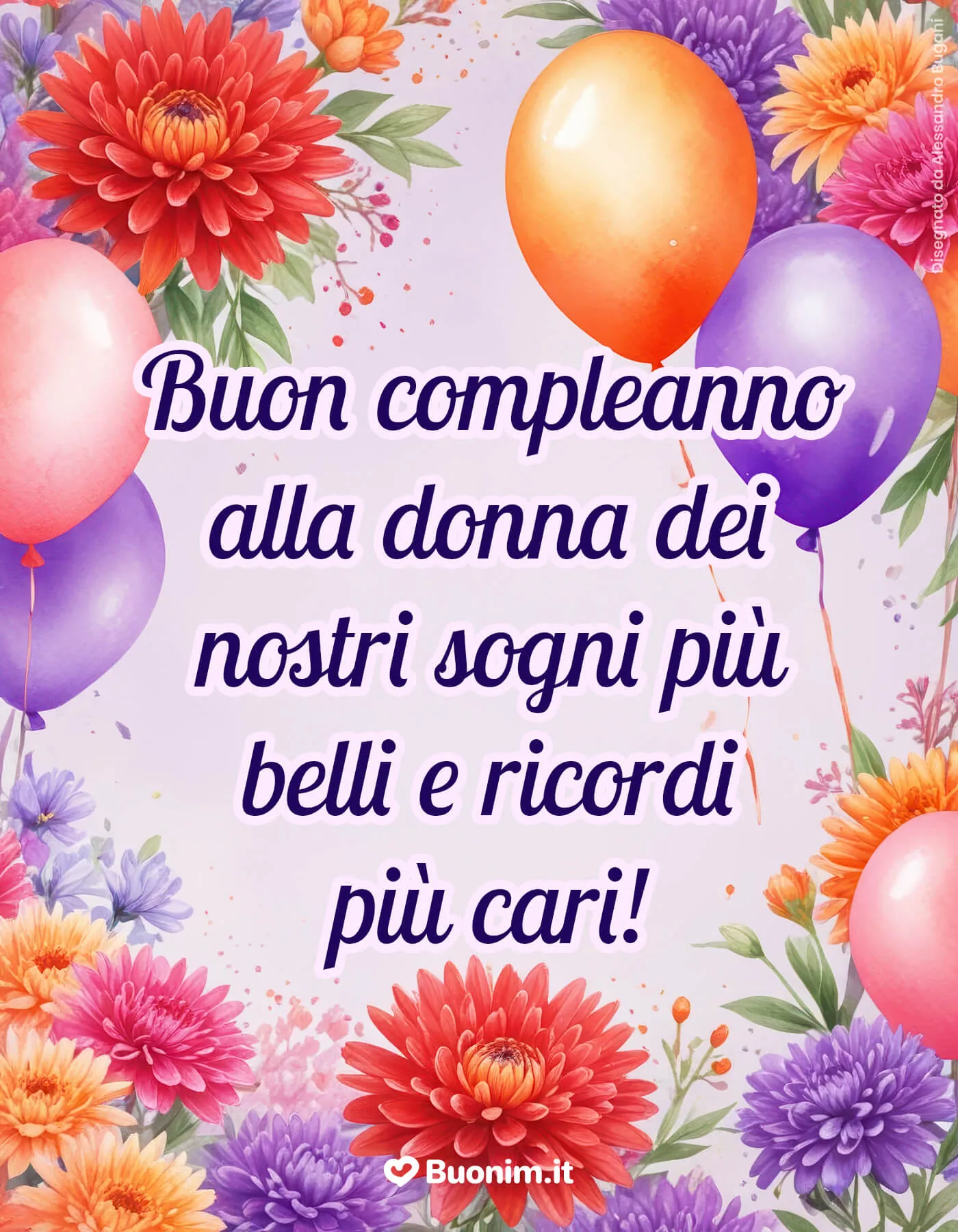 Biglietti di auguri per i 65 anni di un’amica pieni di fiori, torta e messaggi divertenti per un compleanno speciale
