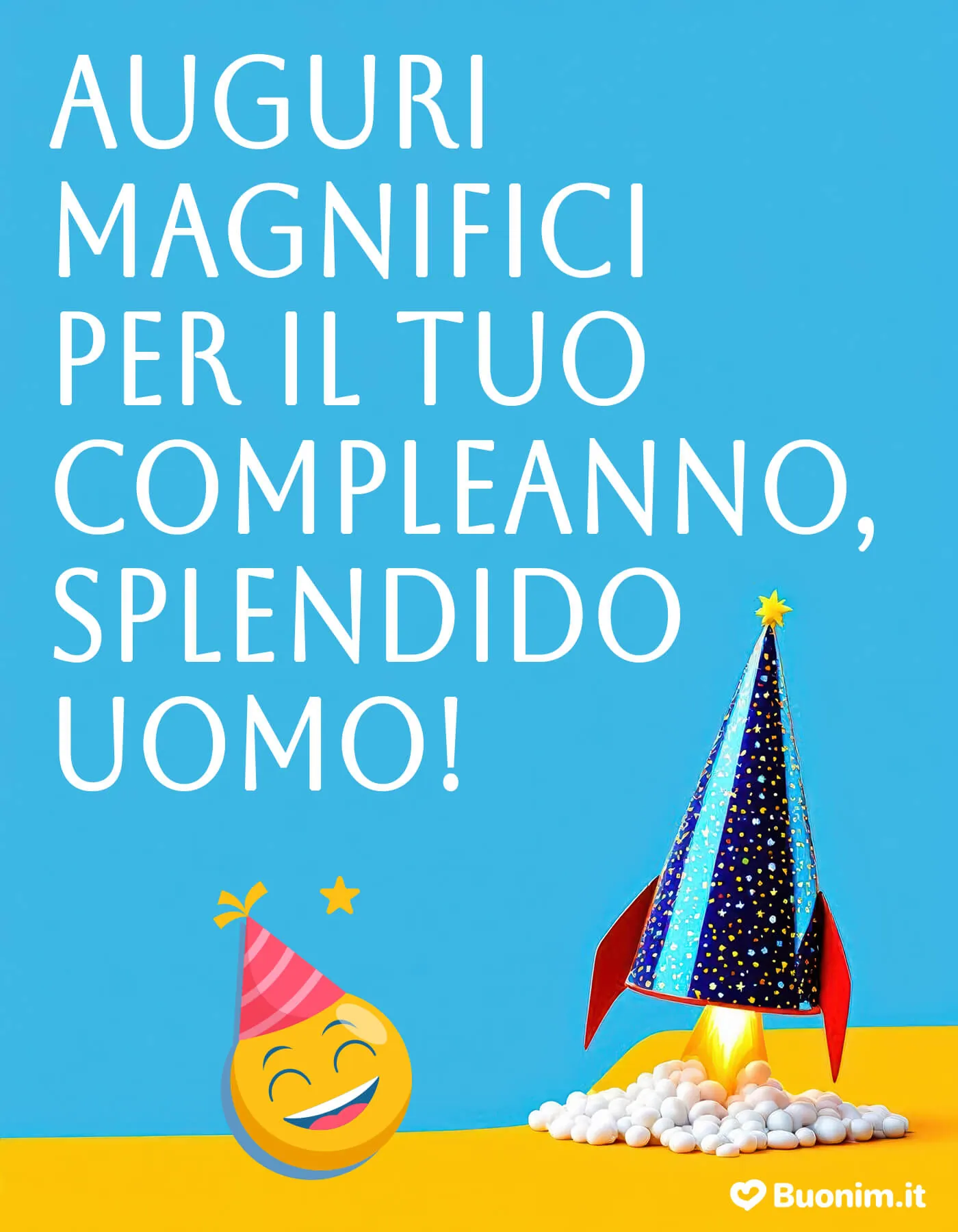 Biglietti e messaggi per auguri maschili da inviare su WhatsApp o condividere dove vuoi