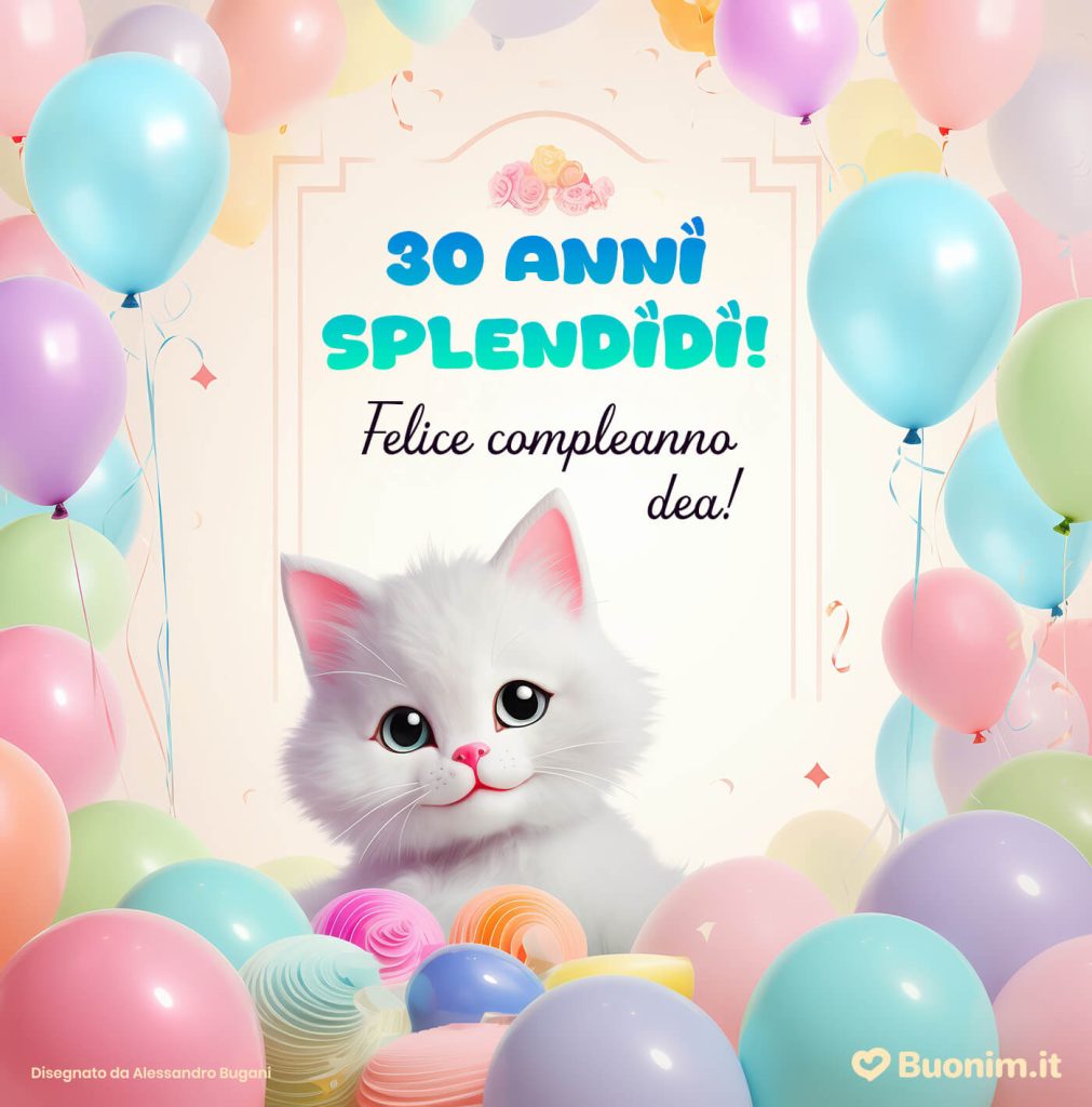 Biglietto di auguri per i 30 anni di un’amica perfetto per regalare un sorriso vero