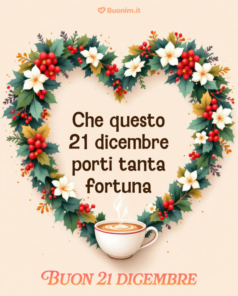 Buon 21 Dicembre Immagini di Buongiorno per il Solstizio d Inverno e ...