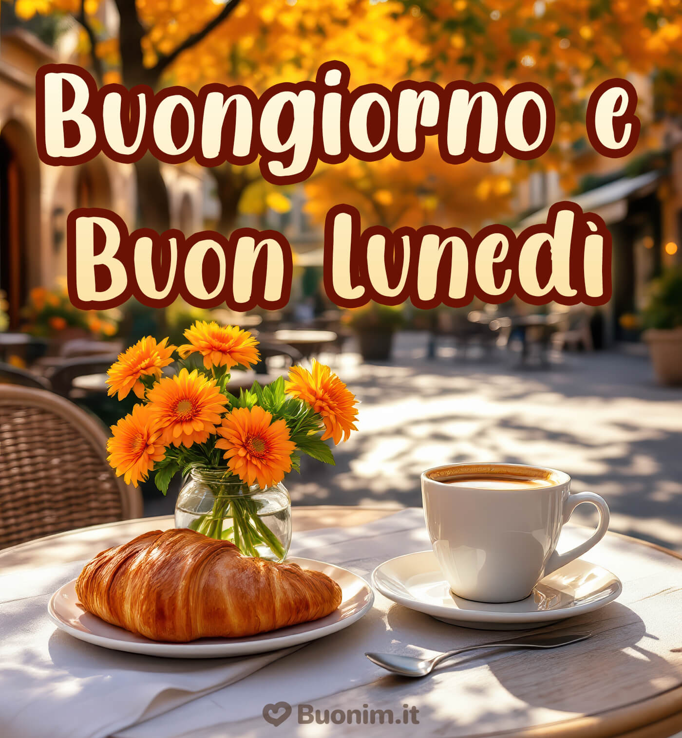 Immagini nuove gratis per WhatsApp per un buon lunedì autunnale Buon lunedì autunnale con un abbraccione che scalda l’anima