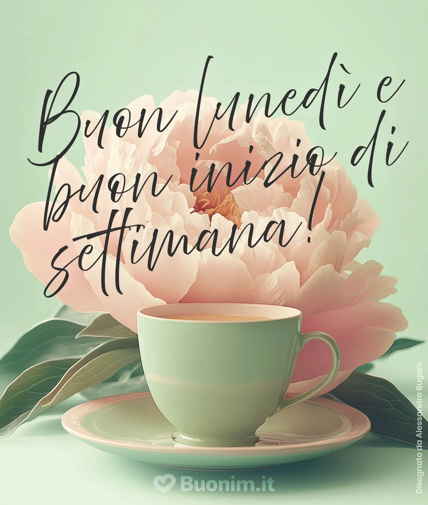 Con un sorso caldo e un fiore delicato, ti auguro un lunedì leggero e un inizio settimana pieno di pace. Perfetta da condividere con chi ami.