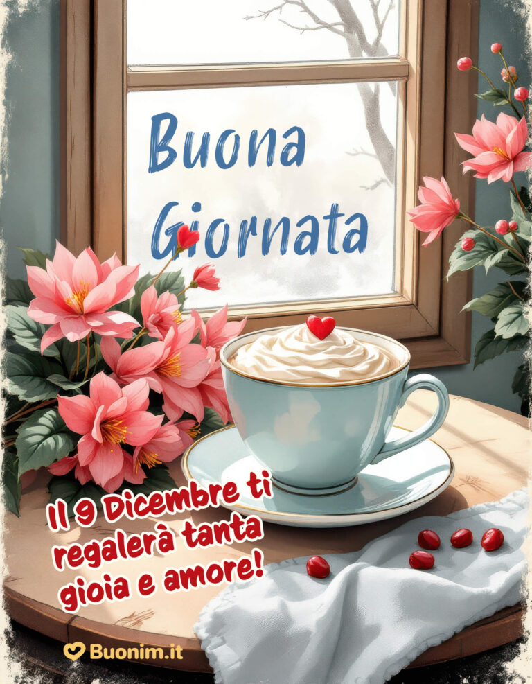 Buon 9 Dicembre con Immagini di Buongiorno cariche di energia per ...