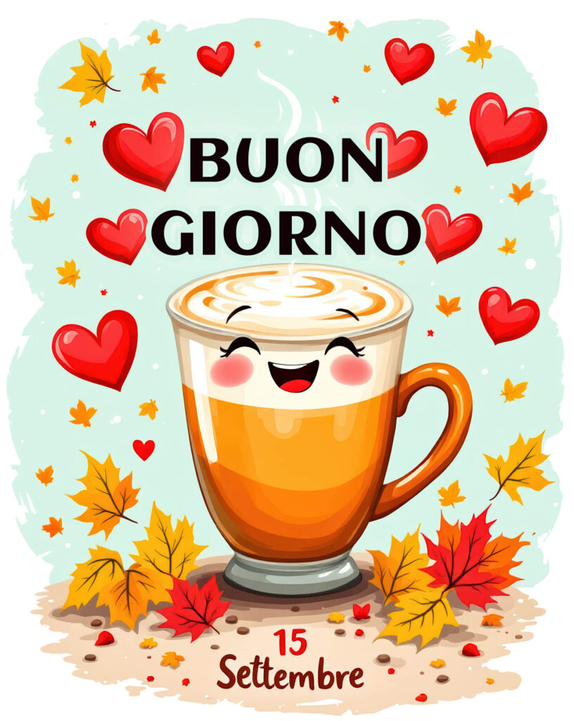 Buona giornata del 15 settembre con un abbraccio pieno di serenità