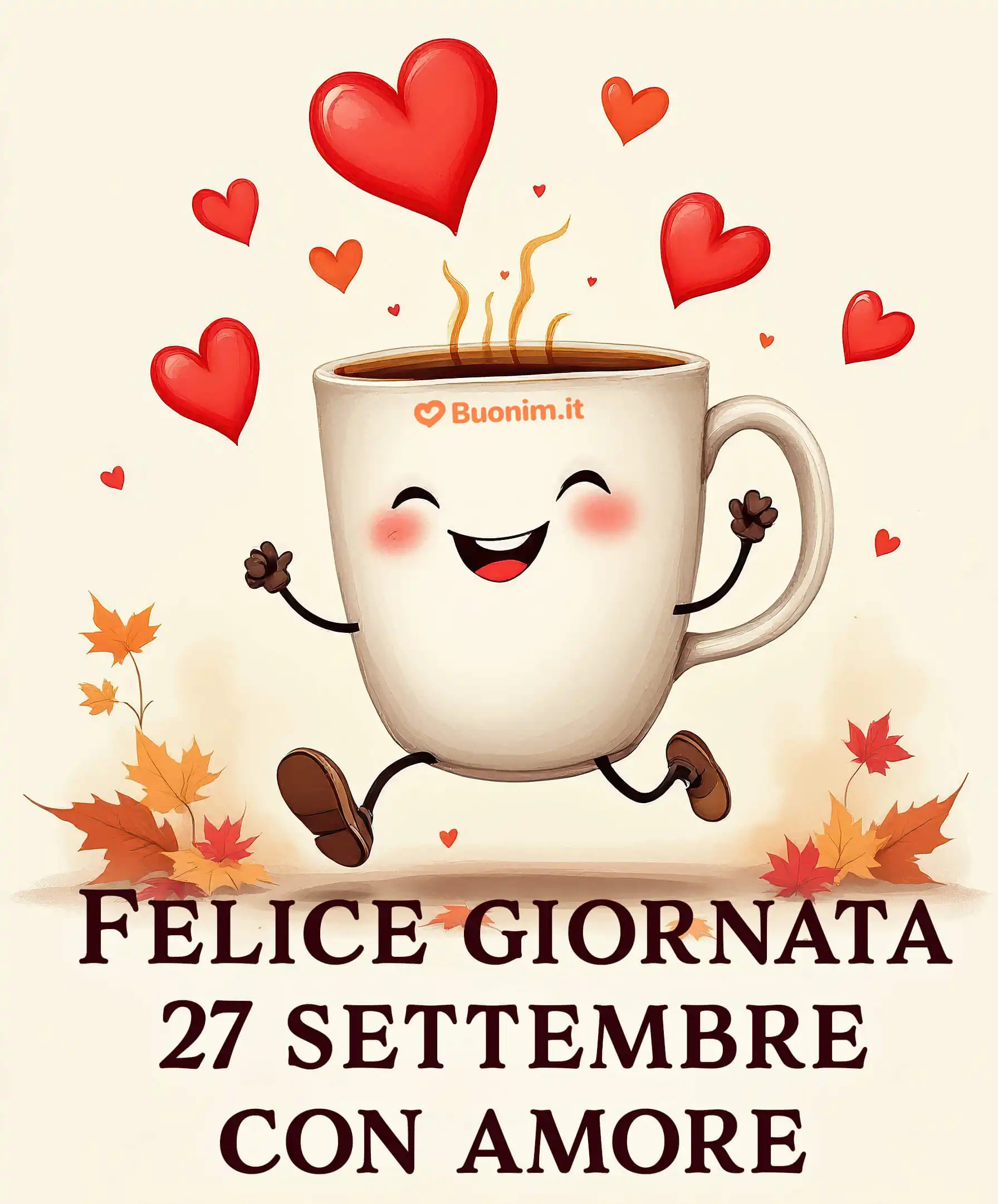 Buona giornata del 27 settembre con tanta dolcezza e amore per te