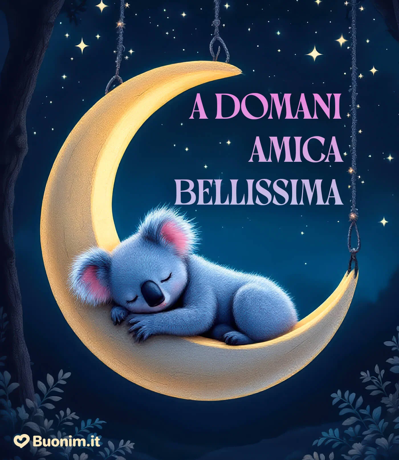 Buonanotte amica mia con immagini nuove da condividere per un pensiero gentile