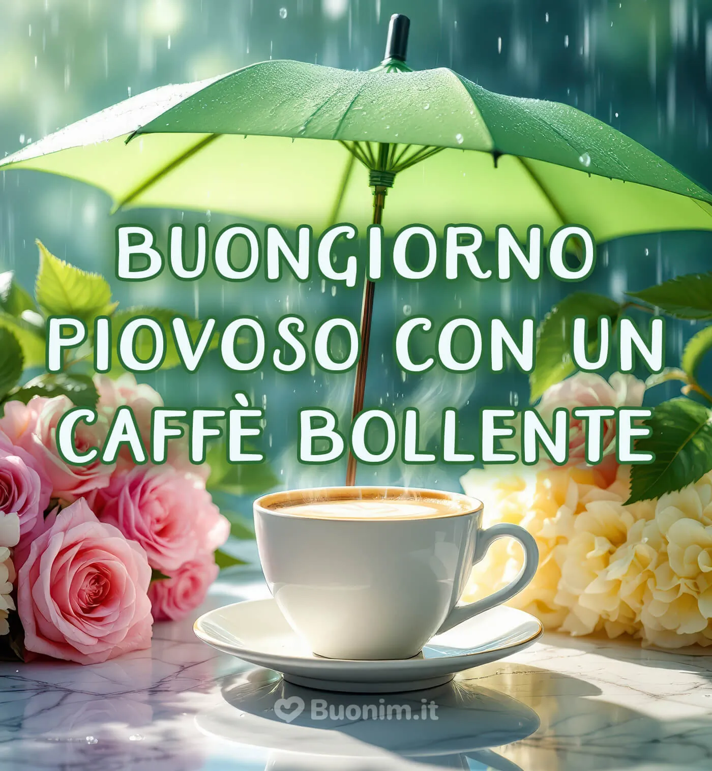Buongiornissimo divertente per rallegrare anche i giorni di pioggia