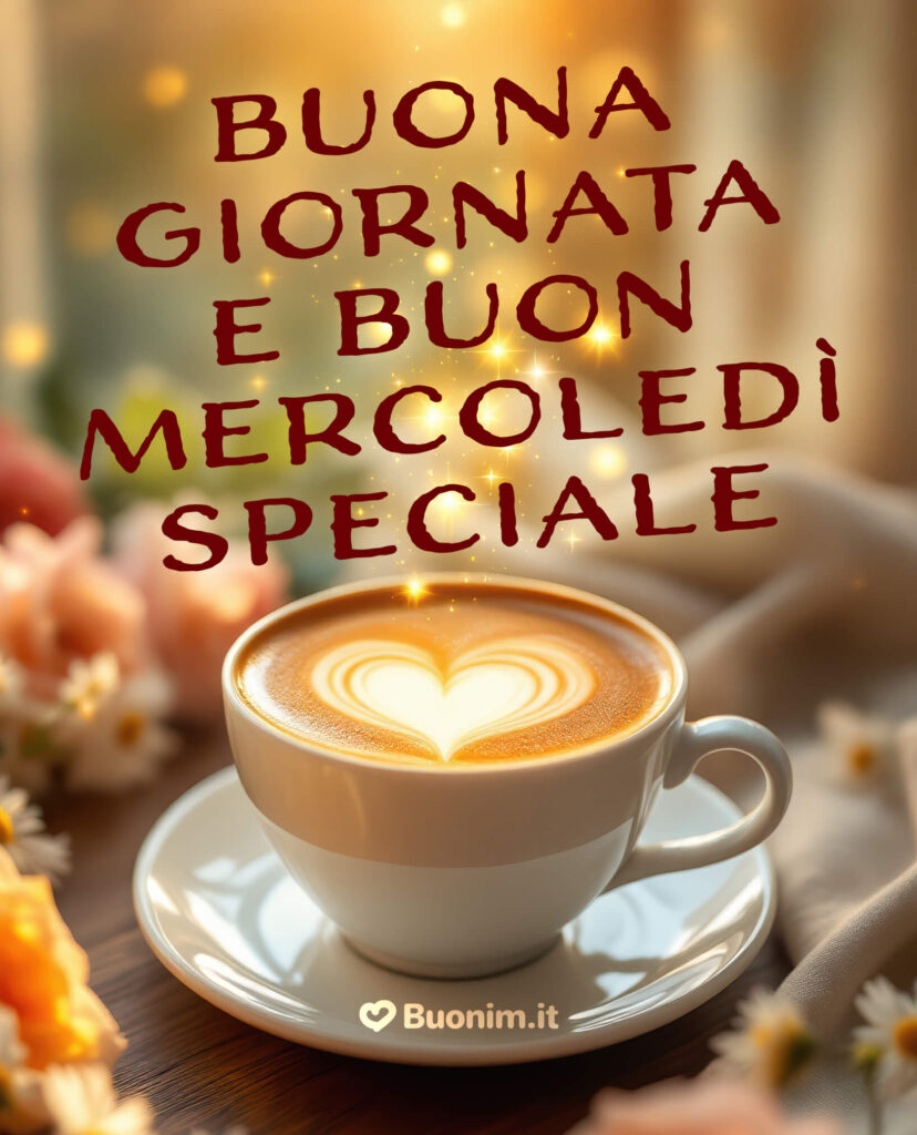 Buongiornissimo e buon mercoledì magico con un abbraccione