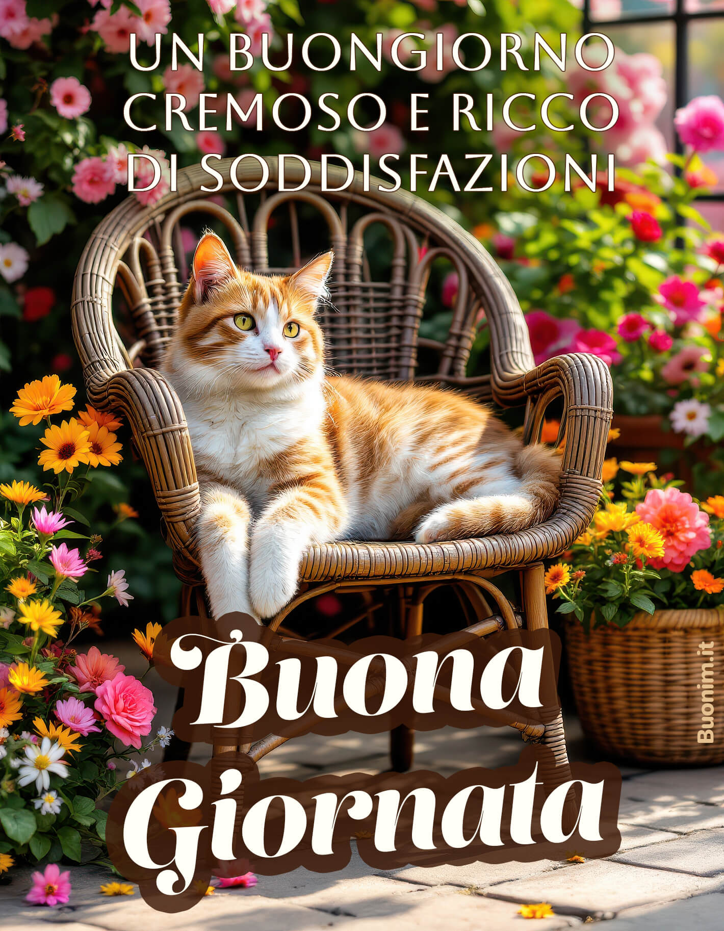 Tra fiori, luce e tenerezza, questa cartolina regala un risveglio pieno di affetto. Perfetta per dire buongiorno amore mio con calore, coccole e un pensiero che rimane nel cuore.