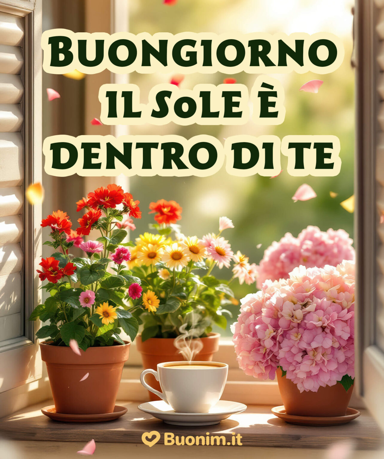 buongiorno con i fiori immagini