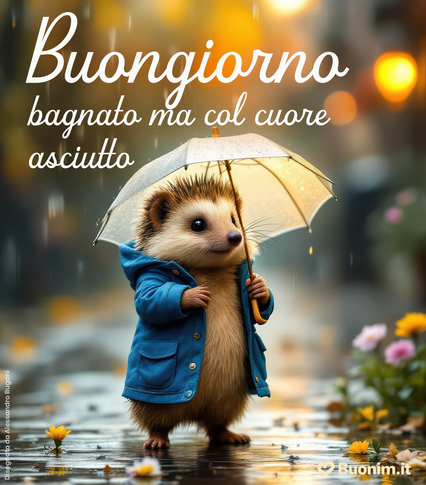 Un giorno di pioggia che regala sogni ed energia nuova Buongiorno con la pioggia e tanta pace nel cuore