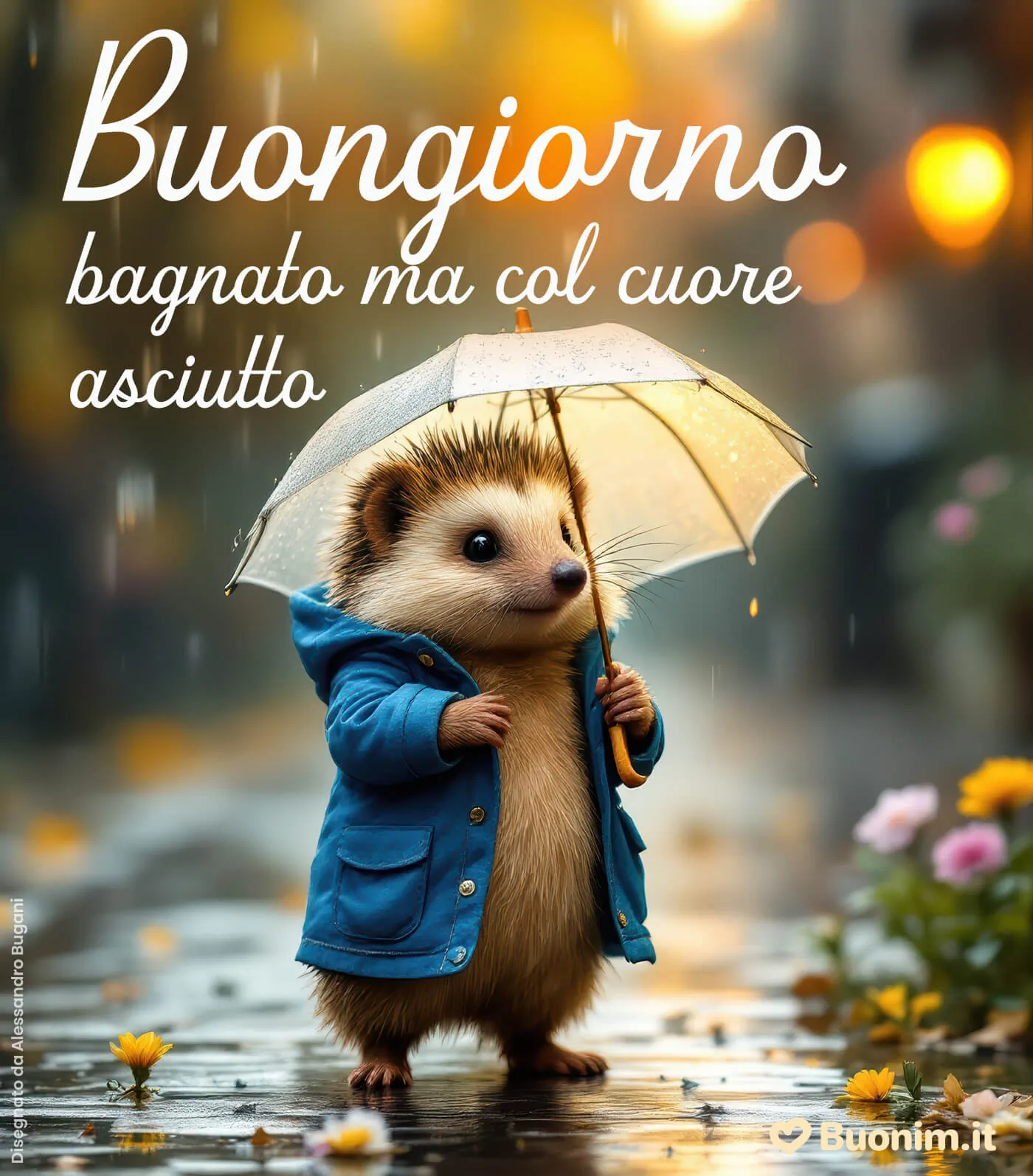 Buongiorno con la pioggia e tanta pace nel cuore