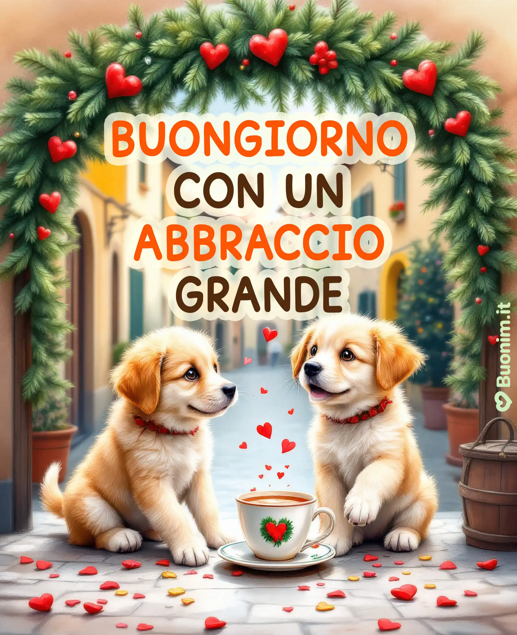 Ti auguro un risveglio delicato, con la dolcezza dei due cuccioli che spargono cuoricini in aria. Una mattina che abbraccia forte e regala calma, amore e un sorriso sincero. Una frase ideale per inviare un buongiorno pieno di calore alle persone speciali.