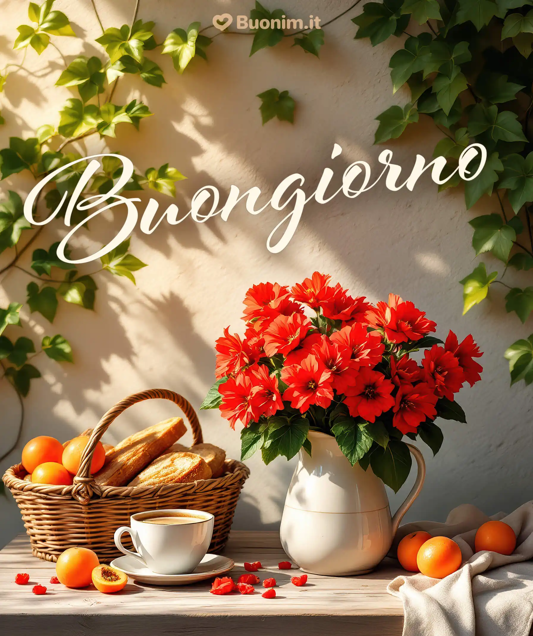 Buongiorno di martedì con sorrisi e serenità Buongiorno di martedì con un pensiero felice per te
