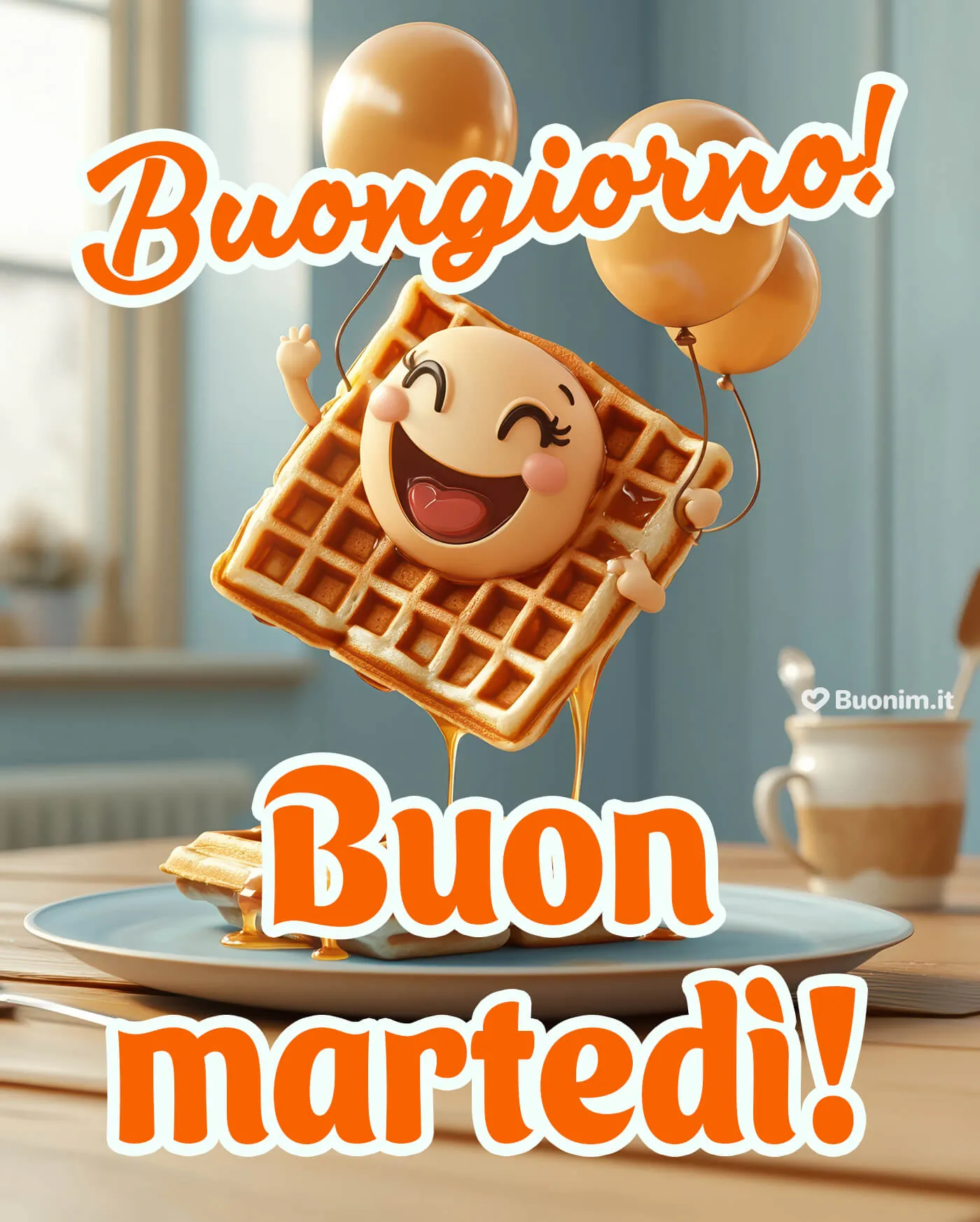 Risate leggere e una colazione che mette allegria nel cuore. Ti auguro un martedì pieno di energia buona e piccole vittorie, perfetto da condividere per far sorridere qualcuno.
