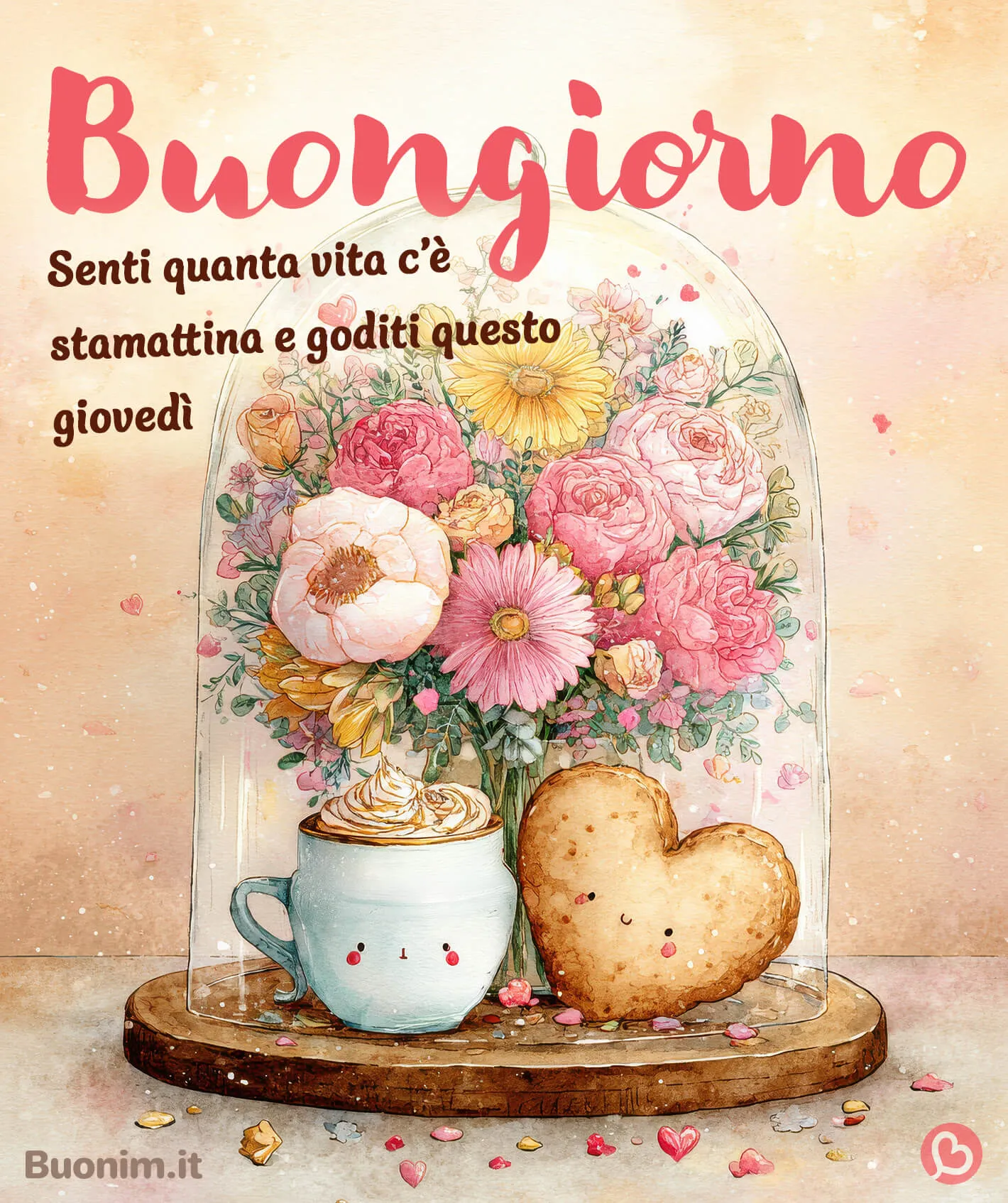 Lasciati ispirare da questa frase di buongiorno per il giovedì, leggera e piena di vita. È ideale per augurare serenità, piccoli bacini e un cuore tranquillo a chi ami.
