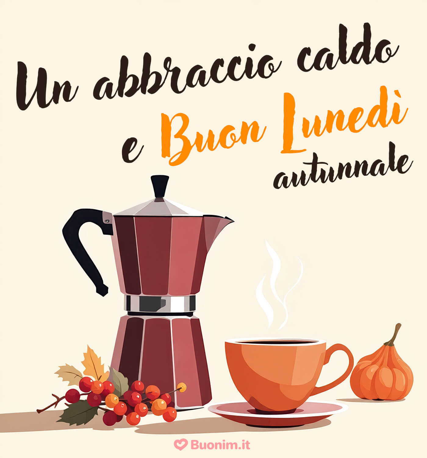 Frasi dolci e messaggi dal cuore per un felice lunedì autunnale Buongiorno e buon lunedì autunnale con tanta dolcezza
