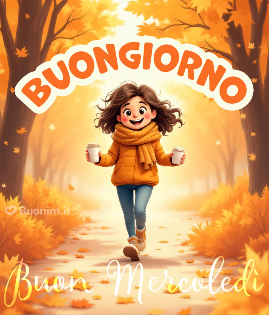Buongiorno e buon mercoledì autunnale pieno di colori caldi
