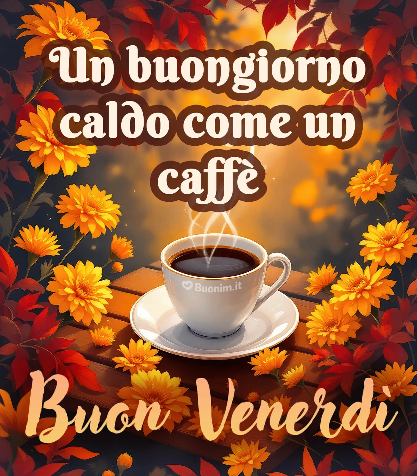 Buongiorno e buon venerdì autunnale con tanta serenità