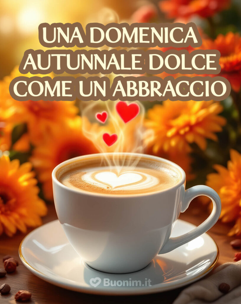 Buongiorno e buona domenica autunnale di riposo e pace