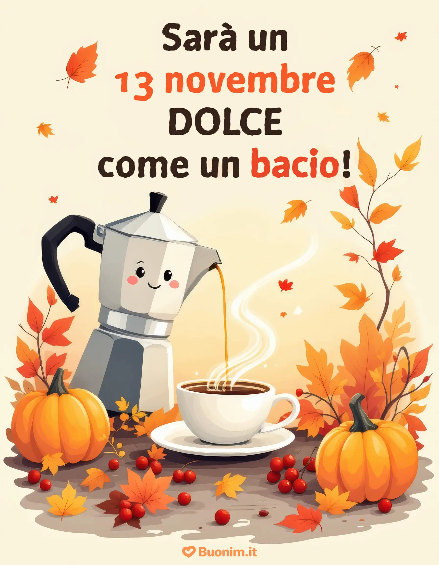 La moka birichina versa baci di energia. Prenditi un minuto per te, poi scarica e invia questa dolcezza a chi merita un sorriso.