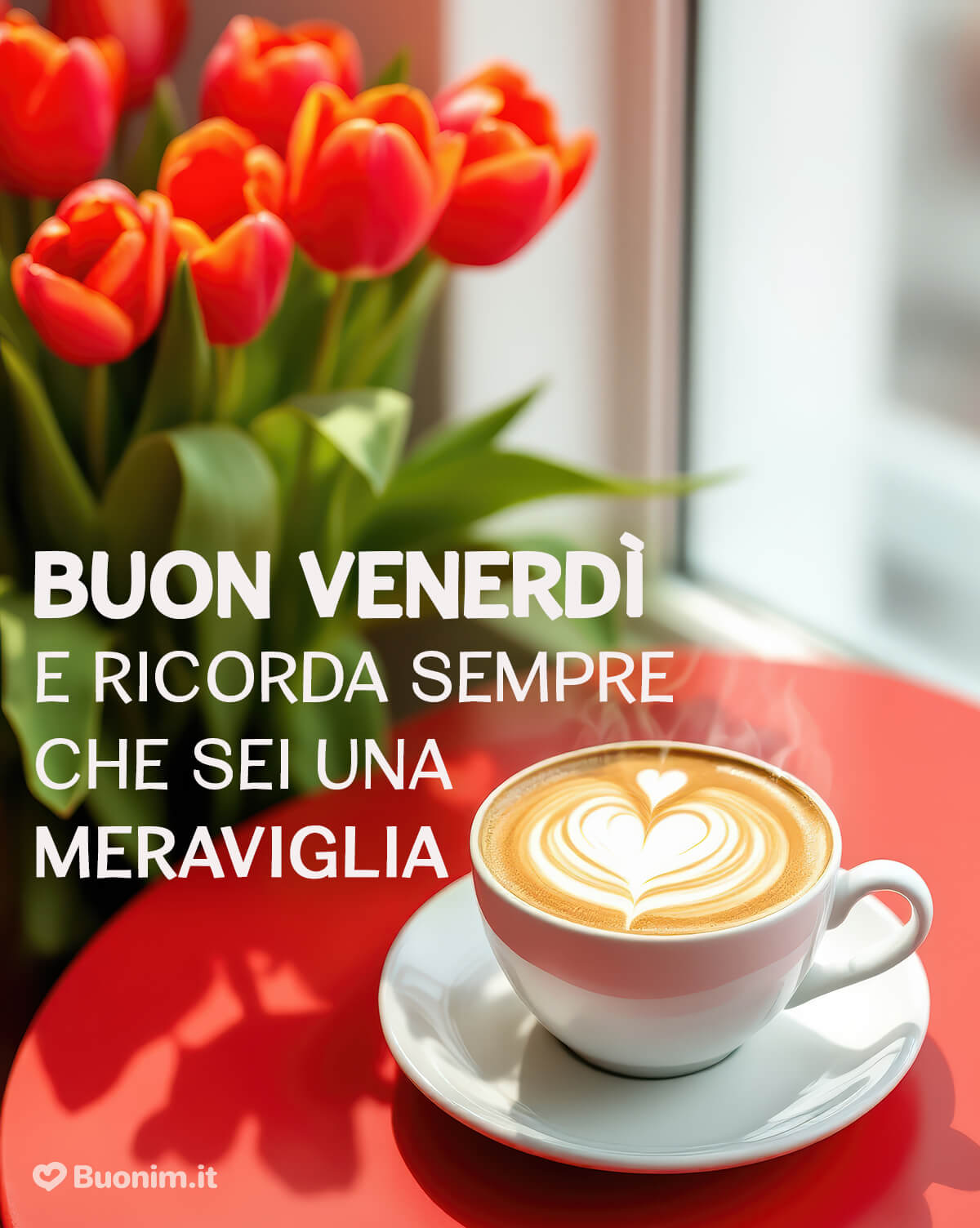 Cartoline di Buongiorno del Venerdì per Inviare su WhatsApp Quando vuoi farti sentire vicino a qualcuno, queste cartoline di buongiorno del venerdì per inviare su WhatsApp portano un pensiero elegante, caldo e pieno di serenità.