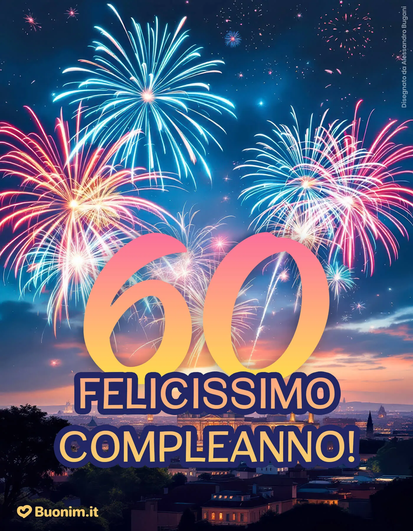 Condividi immagini con auguri di buon compleanno per uomo di 60 anni e regala un sorriso sincero