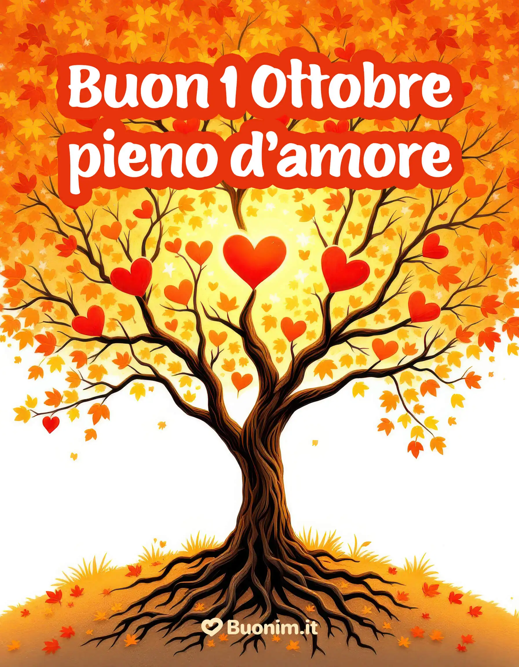 Condividi questa immagine piena d’amore per augurare buon ottobre col cuore