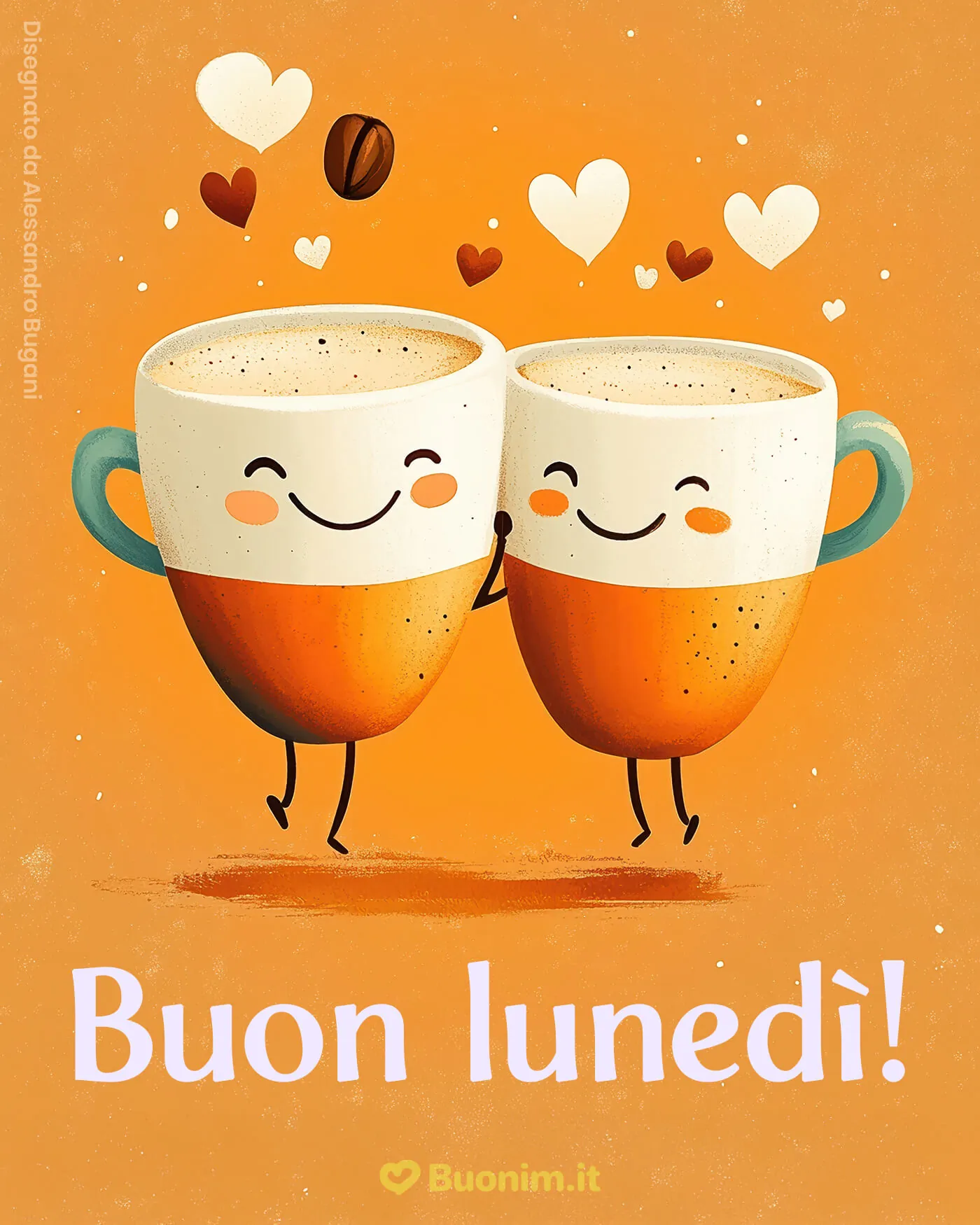 In due tutto sembra più semplice, anche il lunedì. Ti auguro una giornata serena e piena di piccoli successi, perfetta da condividere con qualcuno che ti fa sorridere.