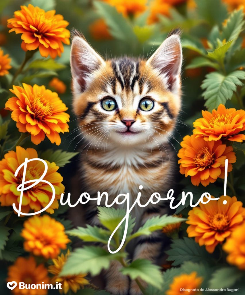 Divertenti immagini di buongiorno con gatti simpatici da condividere con chi ami
