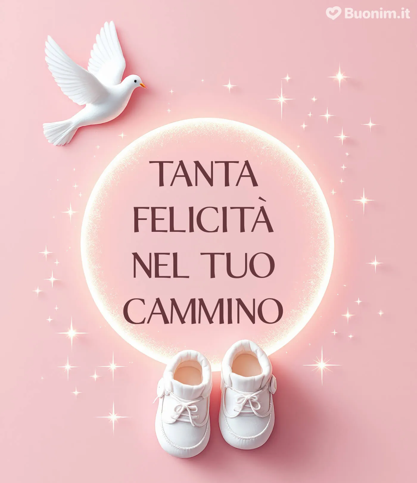 Dolcissima bimba ti auguro una vita piena di luce e serenità