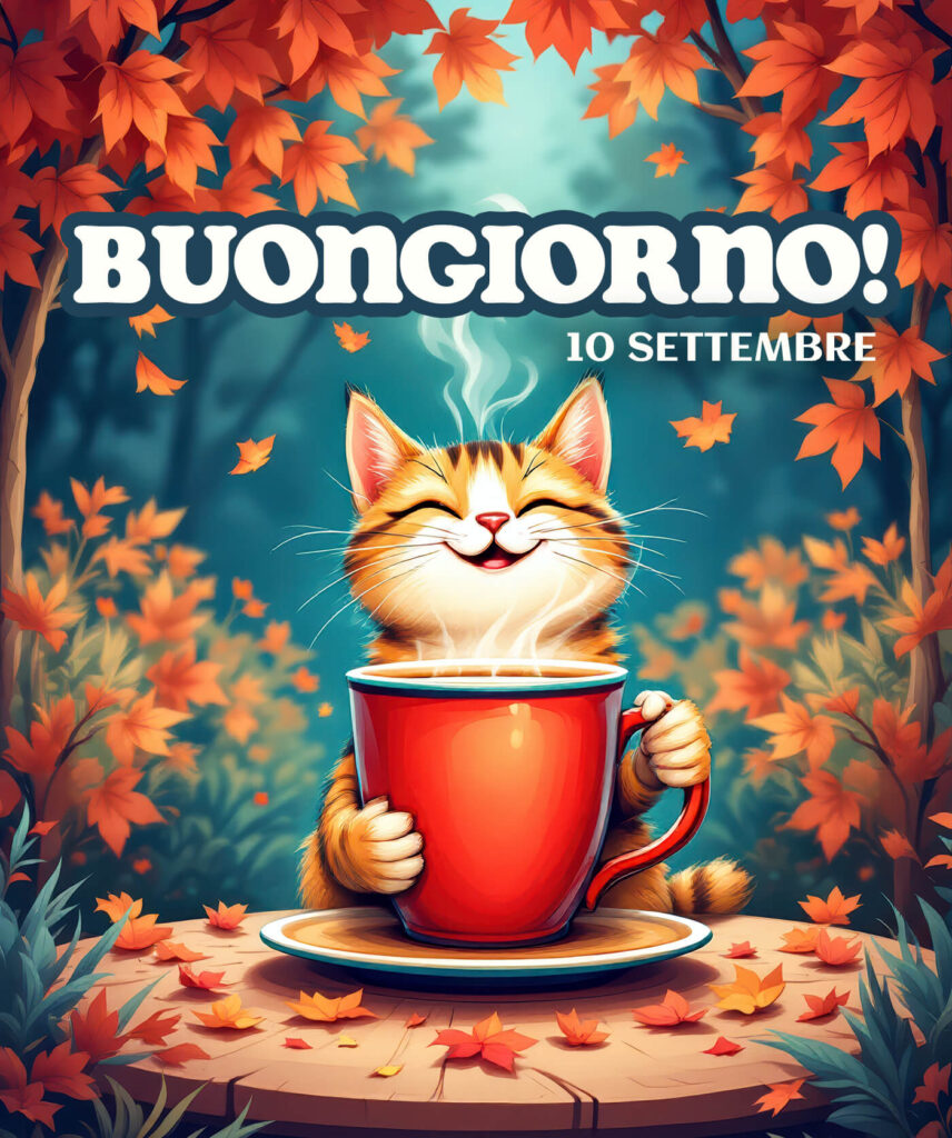 Felice giornata con una cartolina nuovissima piena di amore e affetto