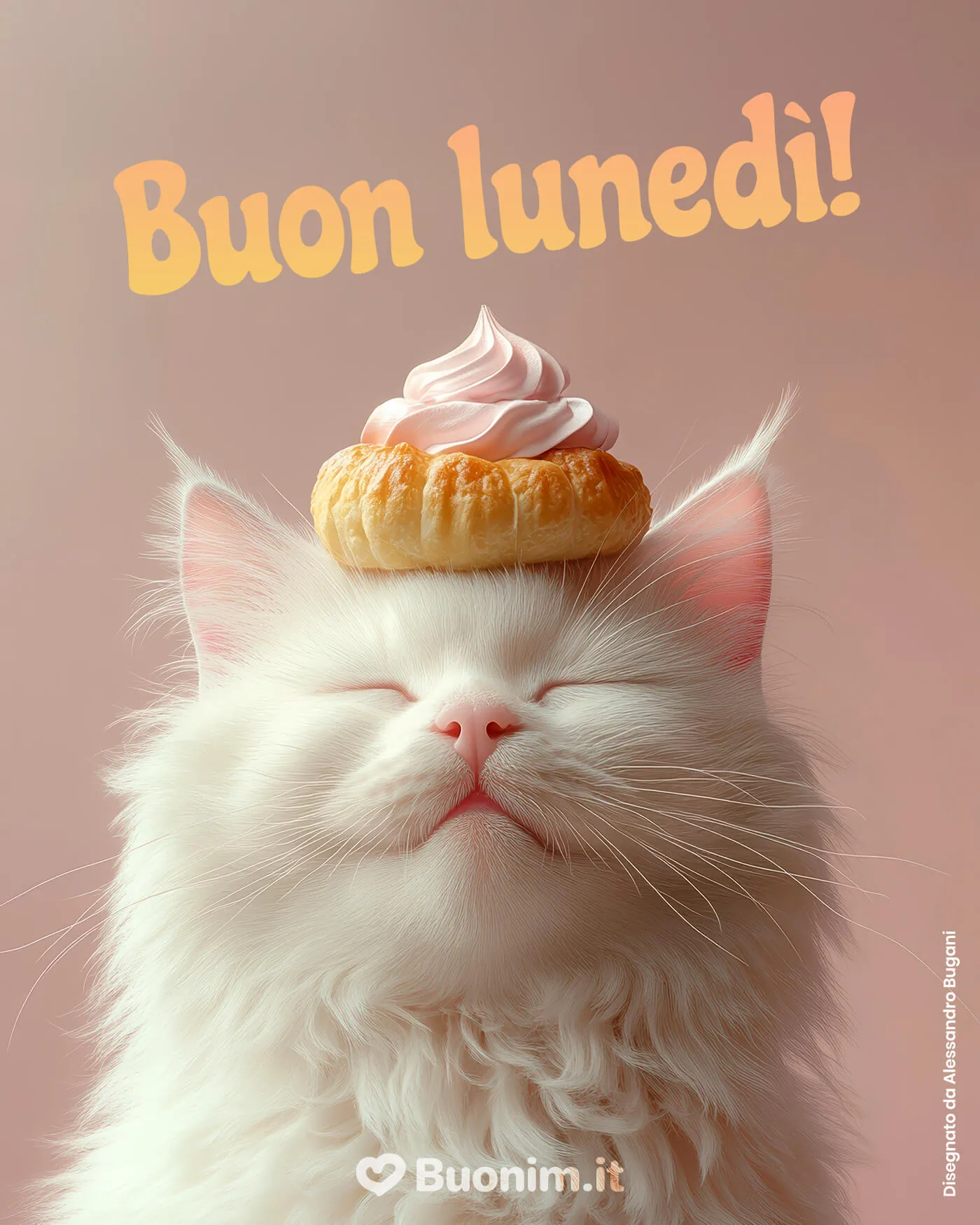 Che sia un lunedì soffice come questa dolcezza, con pensieri leggeri e un abbraccione. Se ti va, condividila con un amico e regalagli un buongiorno pieno di tenerezza.