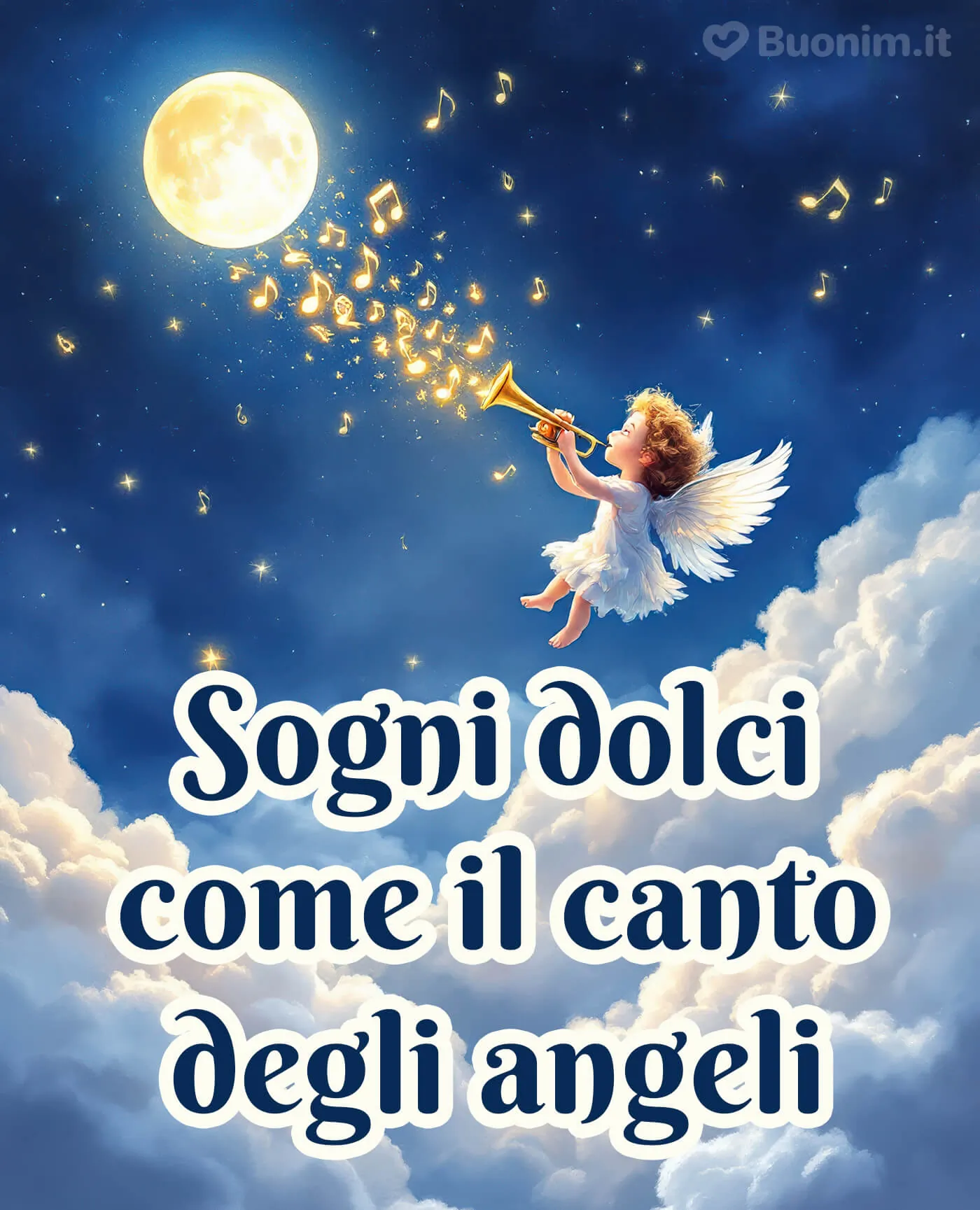 Gli angeli portano pace al tuo sonno