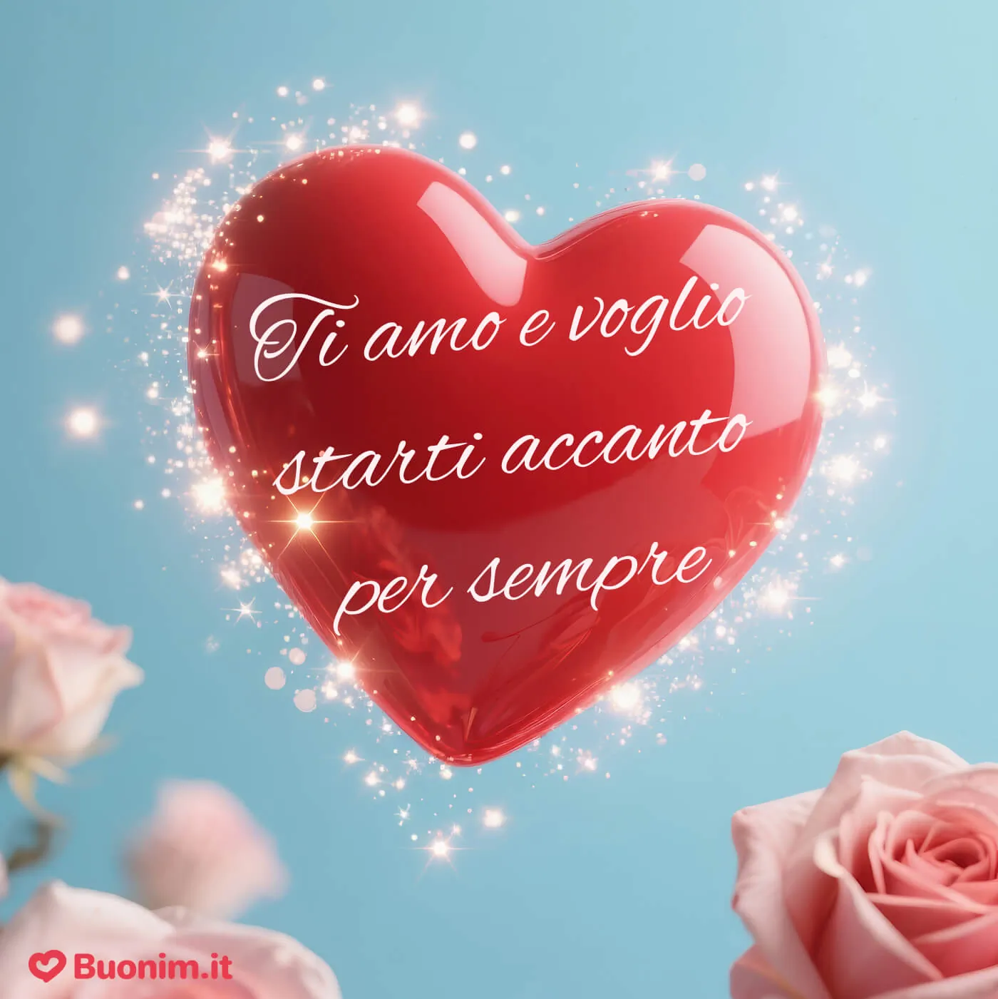 Immagine di desiderio e passione d'amore da dedicare a chi fa brillare i tuoi occhi