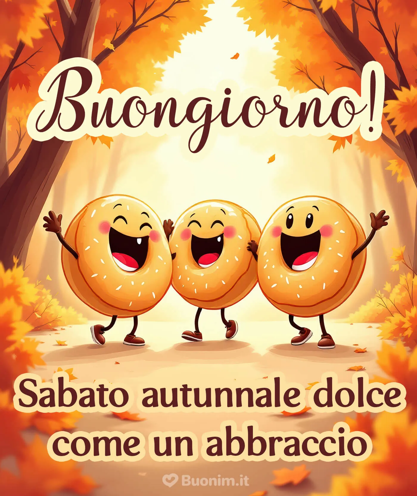 Immagini bellissime di buon sabato autunnale per iniziare il fine settimana con gioia