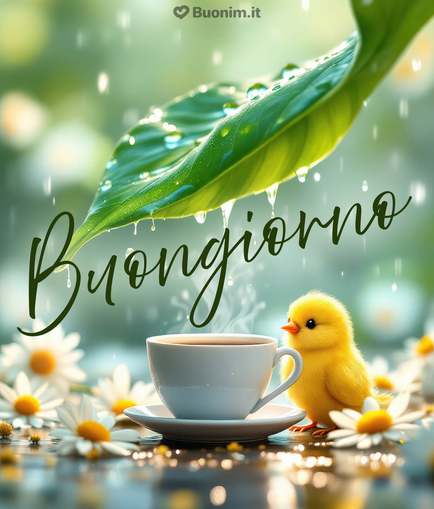 Immagini di buongiorno con la pioggia da inviare con il cuore Immagini bellissime di buongiorno con la pioggia da condividere con affetto