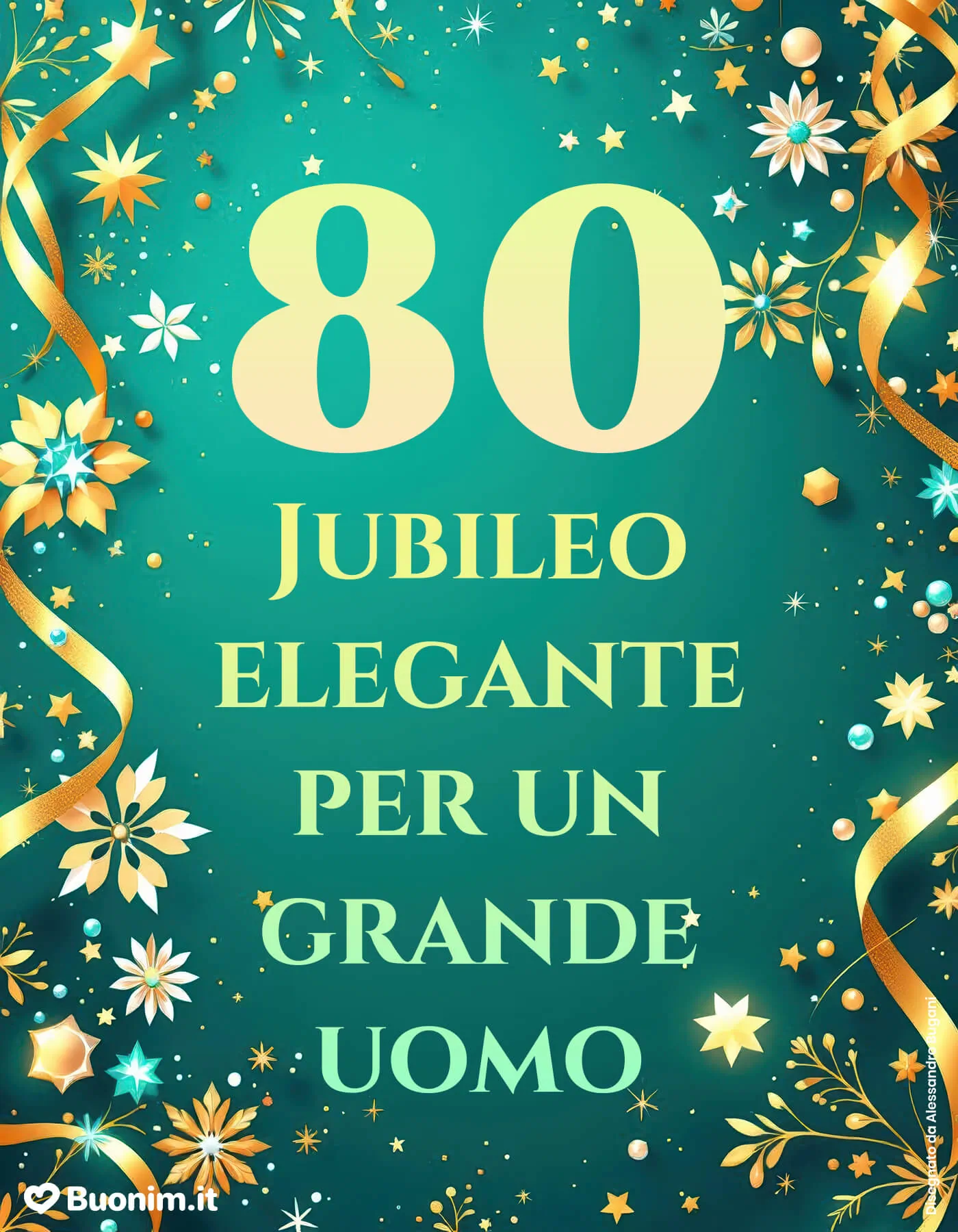 Immagini con auguri di buon compleanno per uomo di 80 anni per sorprendere un amico con affetto e simpatia