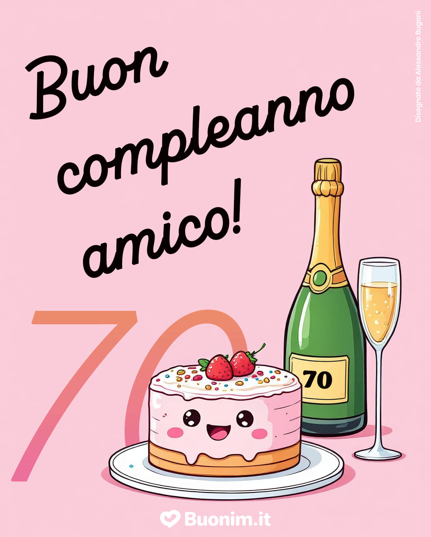 Immagini con frasi divertenti e torte colorate per festeggiare con allegria il 70° compleanno Immagini con frasi divertenti e torte colorate per festeggiare con allegria il 70° compleanno