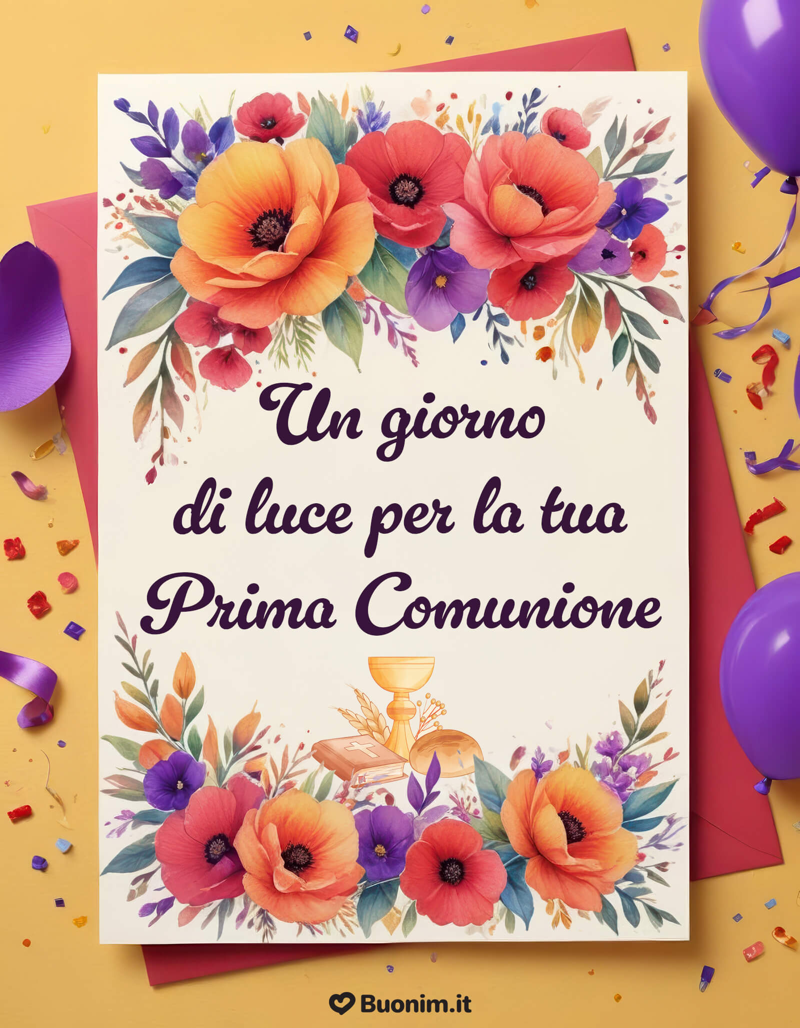 Un’immagine della prima comunione da stampare per un ricordo indelebile Immagini con frasi simpatiche per una prima comunione che fa sorridere